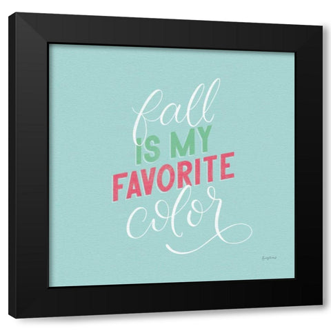 Autumn Sayings I No Leaves Bright Black Modern Wood Framed Art Print with Double Matting by Thorns, Becky