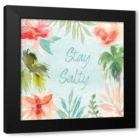 Surfs Up X Black Modern Wood Framed Art Print by June, Dina