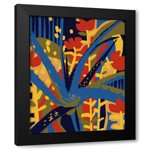 Aloe There Black Modern Wood Framed Art Print with Double Matting by Gallagher, Megan