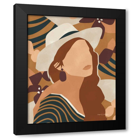 Modern Woman II Black Modern Wood Framed Art Print with Double Matting by Gallagher, Megan