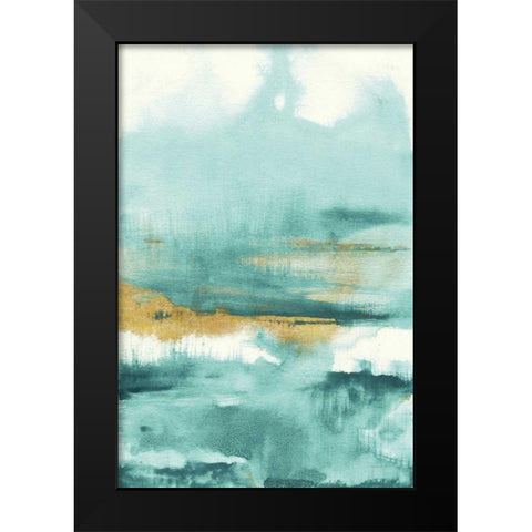 Blue Saffron I Black Modern Wood Framed Art Print by Nai, Danhui