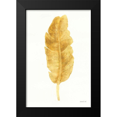 Palms of the Tropics III Gold Black Modern Wood Framed Art Print by Nai, Danhui