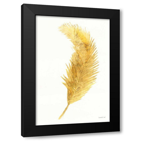 Palms of the Tropics IV Gold Black Modern Wood Framed Art Print with Double Matting by Nai, Danhui