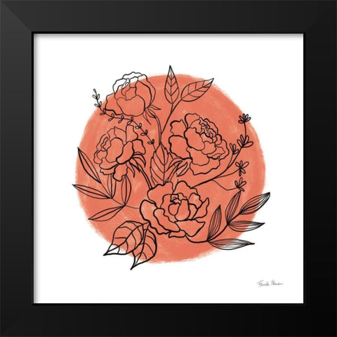Black and White Botanical II Fiesta Black Modern Wood Framed Art Print by Zaman, Farida