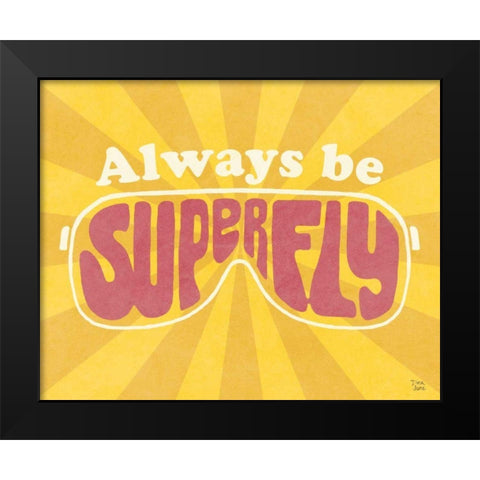 Super Fly I Black Modern Wood Framed Art Print by June, Dina