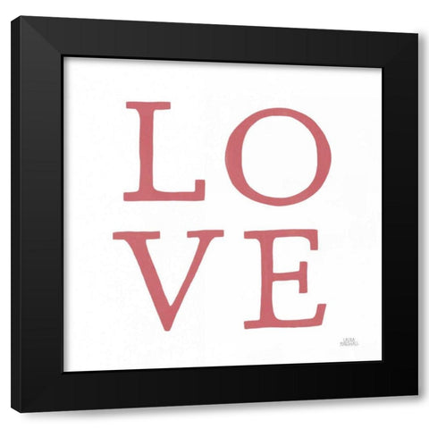 Love Letters VII No Flowers Black Modern Wood Framed Art Print with Double Matting by Marshall, Laura