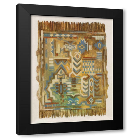 Global Fragments I Black Modern Wood Framed Art Print with Double Matting by Vassileva, Silvia