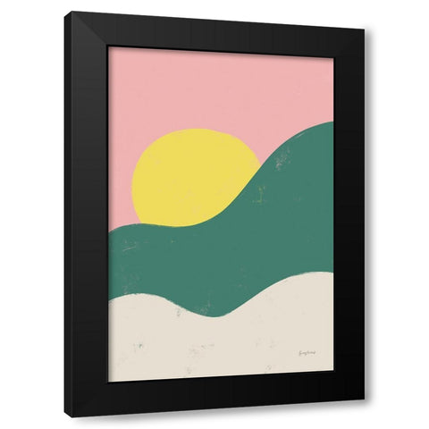 Sun Chaser II Black Modern Wood Framed Art Print by Thorns, Becky