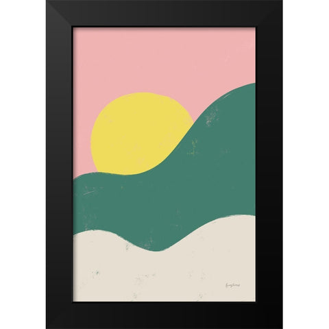 Sun Chaser II Black Modern Wood Framed Art Print by Thorns, Becky