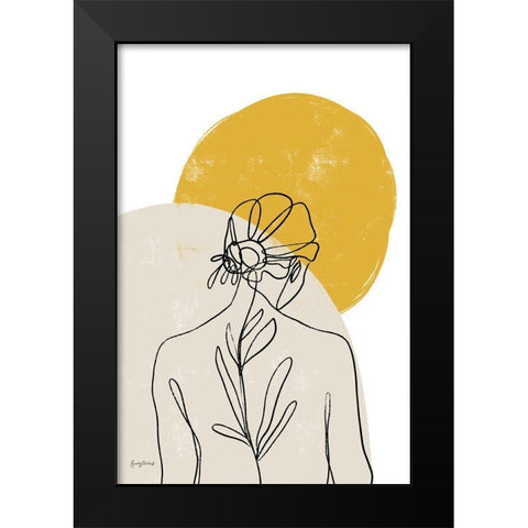 Planted I Black Modern Wood Framed Art Print by Thorns, Becky