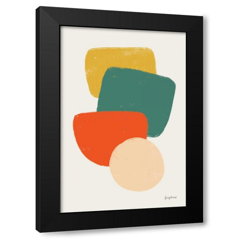 Eclectic II Black Modern Wood Framed Art Print with Double Matting by Thorns, Becky