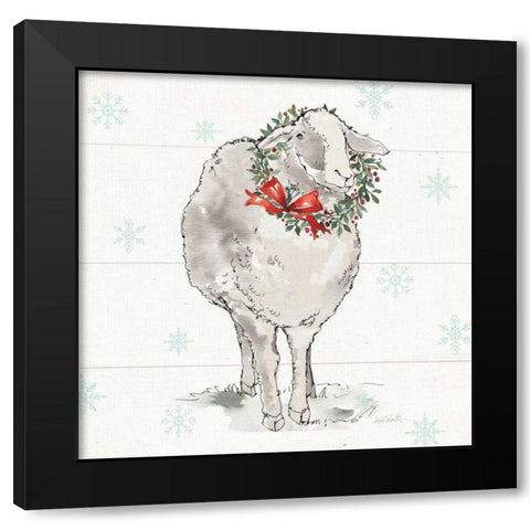 Modern Farmhouse XI Christmas Sq Black Modern Wood Framed Art Print by Tavoletti, Anne