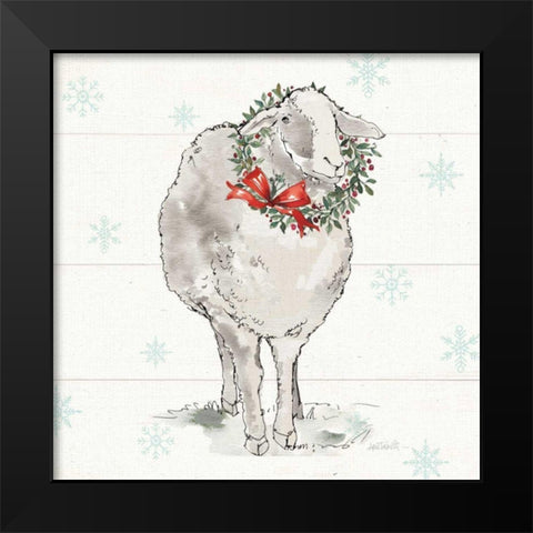 Modern Farmhouse XI Christmas Sq Black Modern Wood Framed Art Print by Tavoletti, Anne