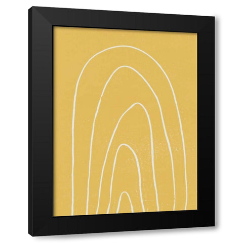 Rainbow Days II Black Modern Wood Framed Art Print with Double Matting by Hershey, Moira