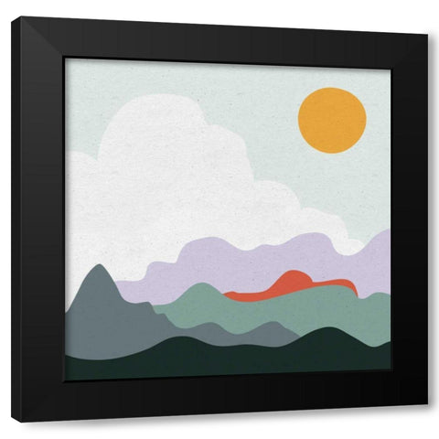 Mountainous I Black Modern Wood Framed Art Print by Miller, Sara Zieve