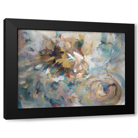 Gale Black Modern Wood Framed Art Print with Double Matting by Nai, Danhui