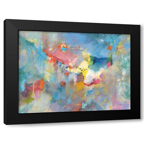 Quasar Black Modern Wood Framed Art Print with Double Matting by Nai, Danhui