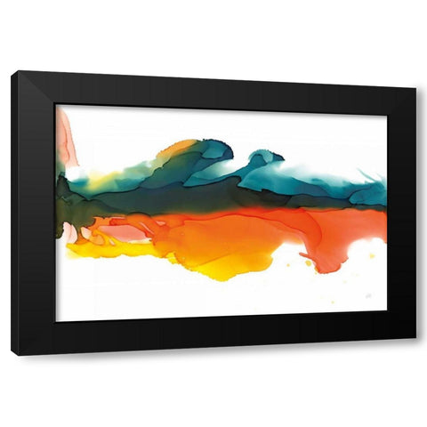 Hills Black Modern Wood Framed Art Print with Double Matting by Paschke, Chris