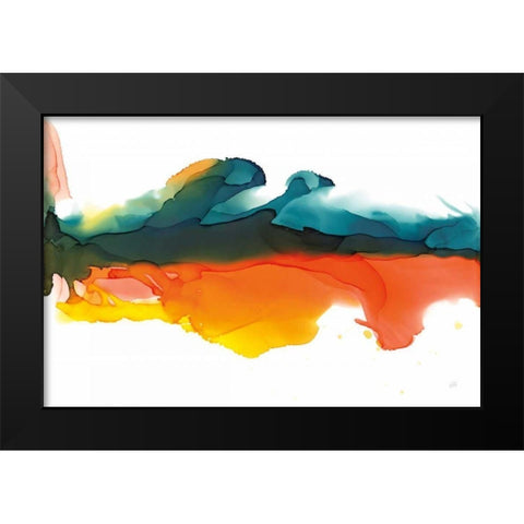 Hills Black Modern Wood Framed Art Print by Paschke, Chris