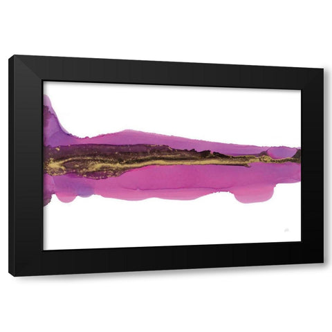 Lava Black Modern Wood Framed Art Print with Double Matting by Paschke, Chris