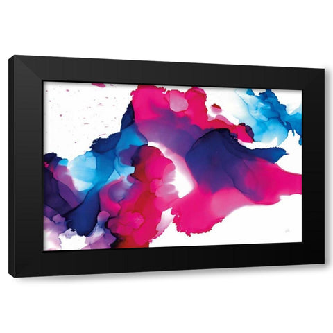 Puddles Black Modern Wood Framed Art Print with Double Matting by Paschke, Chris