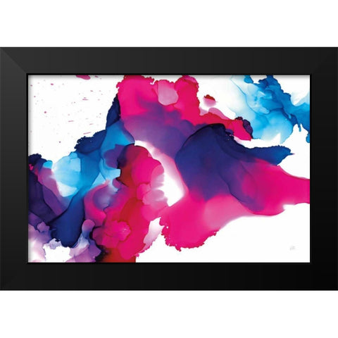 Puddles Black Modern Wood Framed Art Print by Paschke, Chris