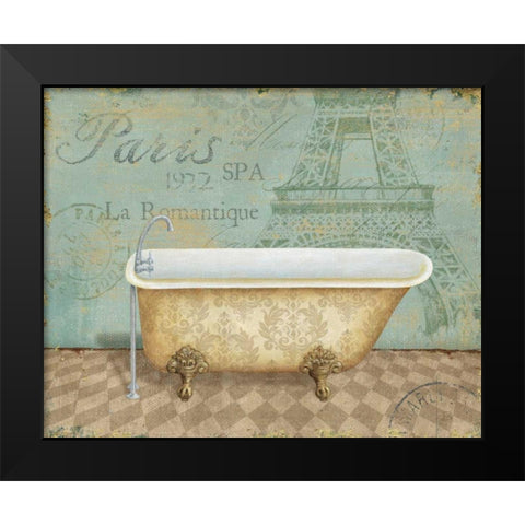 Voyage Romantique Bath I Black Modern Wood Framed Art Print by Brissonnet, Daphne