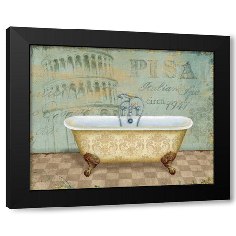 Voyage Romantique Bath II Black Modern Wood Framed Art Print by Brissonnet, Daphne