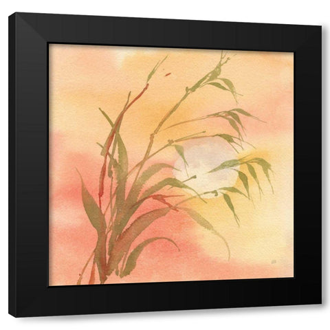 Moon Season Autumn Black Modern Wood Framed Art Print by Paschke, Chris