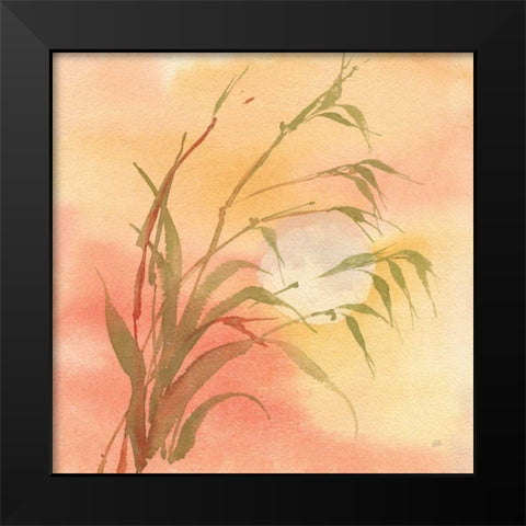 Moon Season Autumn Black Modern Wood Framed Art Print by Paschke, Chris