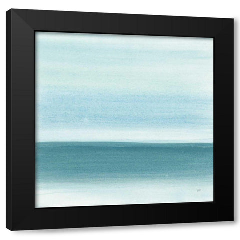 Coastal Abstraction I Black Modern Wood Framed Art Print by Paschke, Chris