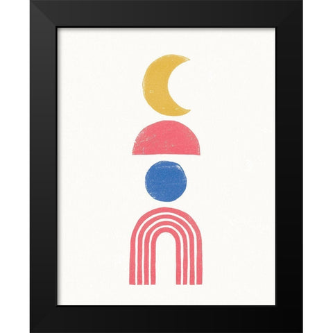 Minimalist Boho II Bright Black Modern Wood Framed Art Print by Hershey, Moira