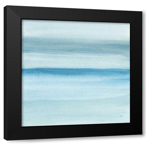 Coastal Abstraction II Black Modern Wood Framed Art Print with Double Matting by Paschke, Chris