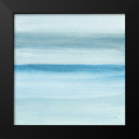 Coastal Abstraction II Black Modern Wood Framed Art Print by Paschke, Chris