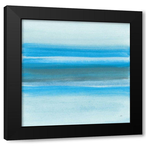 Coastal Abstraction III Black Modern Wood Framed Art Print with Double Matting by Paschke, Chris