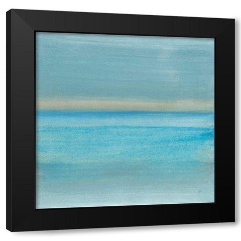 Coastal Abstraction VI Black Modern Wood Framed Art Print with Double Matting by Paschke, Chris