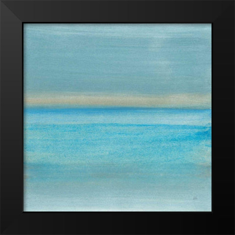 Coastal Abstraction VI Black Modern Wood Framed Art Print by Paschke, Chris
