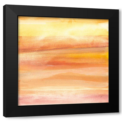 Golden Sands I Black Modern Wood Framed Art Print by Paschke, Chris