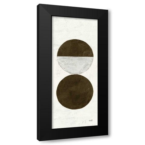Orbs I Panel Black Modern Wood Framed Art Print by Hershey, Moira