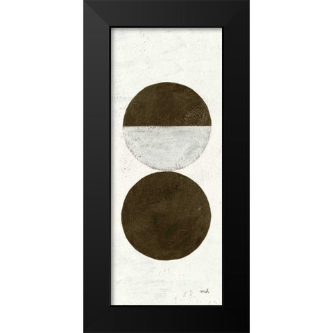 Orbs I Panel Black Modern Wood Framed Art Print by Hershey, Moira
