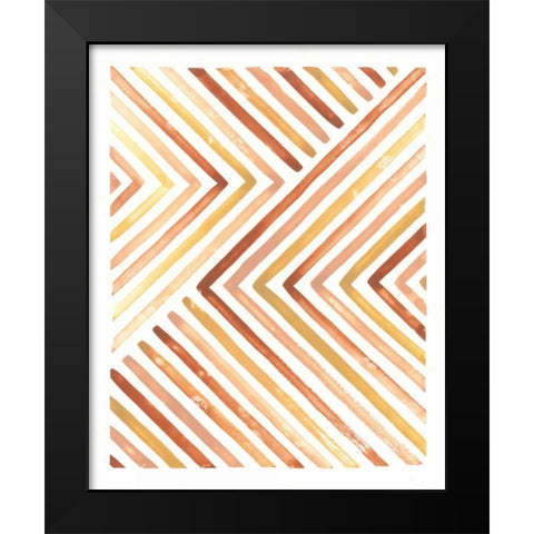 Desert Sunset I Black Modern Wood Framed Art Print by Marshall, Laura