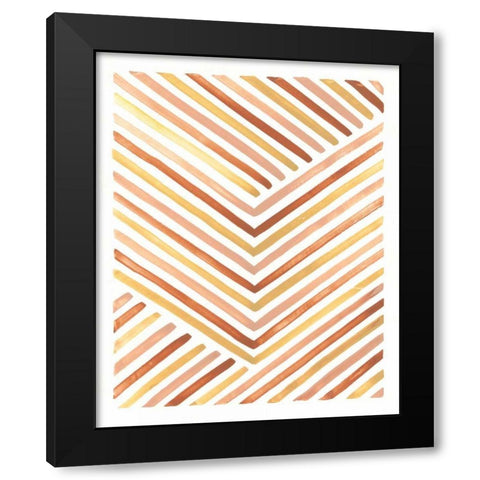 Desert Sunset IV Black Modern Wood Framed Art Print with Double Matting by Marshall, Laura