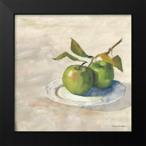 Green Apple I Neutral Black Modern Wood Framed Art Print by Rowan, Carol