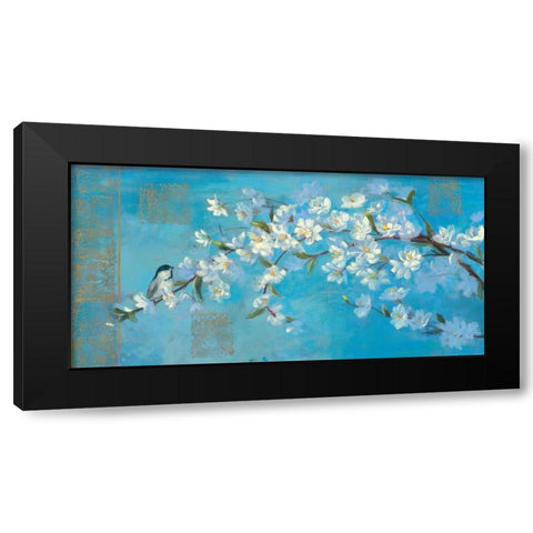 Flowering Branches Black Modern Wood Framed Art Print by Rowan, Carol