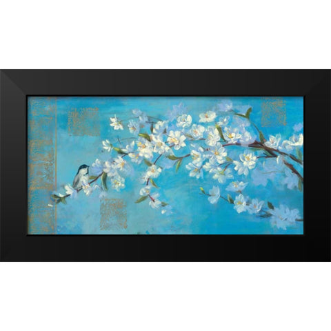 Flowering Branches Black Modern Wood Framed Art Print by Rowan, Carol