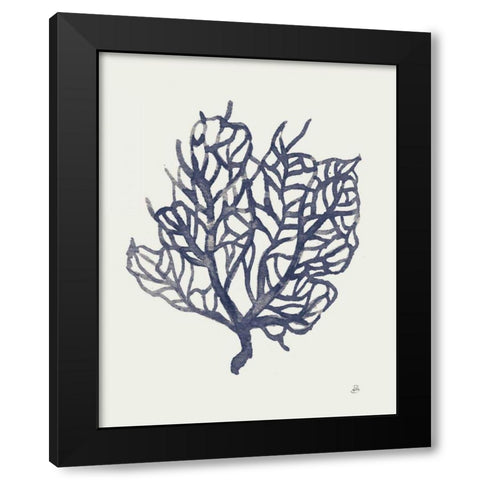 Ocean Finds XIV Navy Black Modern Wood Framed Art Print with Double Matting by Brissonnet, Daphne