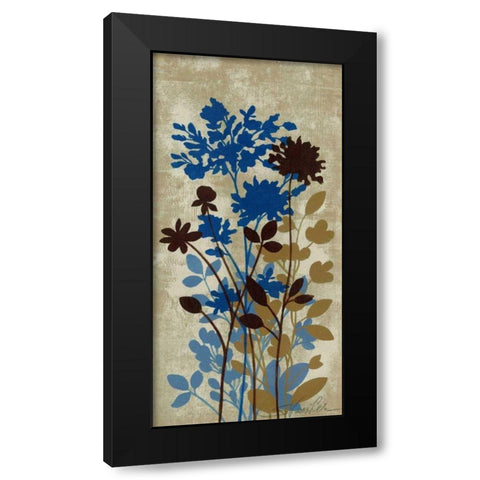 Spring Bouquet II on Tan Black Modern Wood Framed Art Print with Double Matting by Vassileva, Silvia