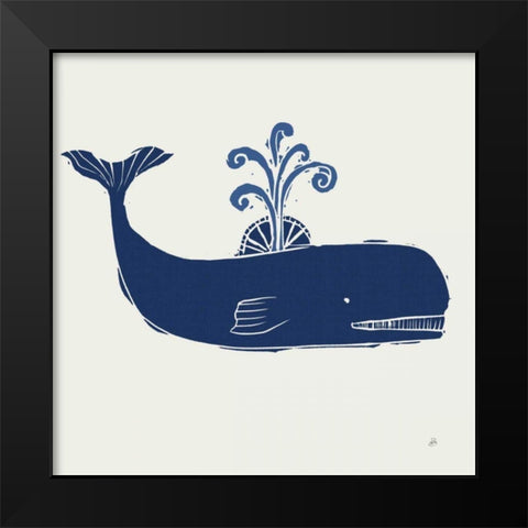 Primitive Sea I Navy Black Modern Wood Framed Art Print by Brissonnet, Daphne