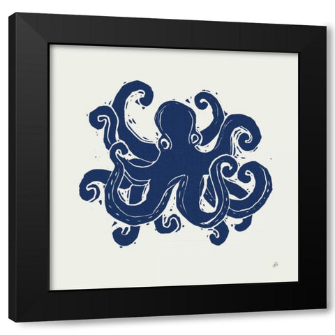 Primitive Sea IV Navy Black Modern Wood Framed Art Print by Brissonnet, Daphne