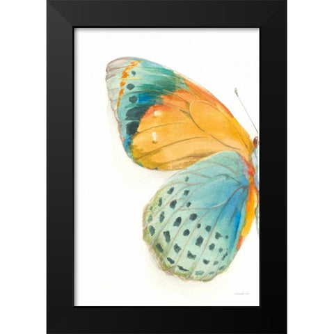 Fragile Wings I Black Modern Wood Framed Art Print by Nai, Danhui